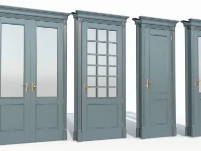 Doors interior 02 3D model