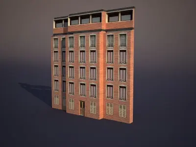 Apartment House Low-poly 3D model buy