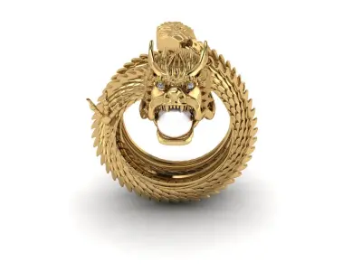 Ancient Dragon Ring  3D print model