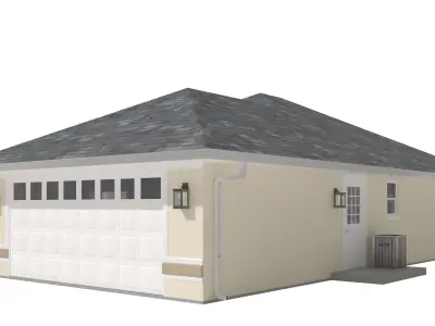 House-022 Low Poly 3D model