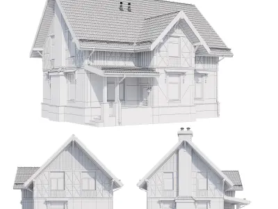 Modern house v76 3D model
