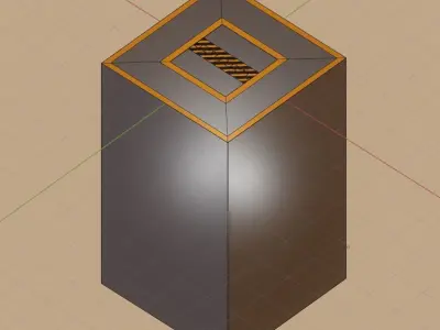Animated Floor Elevator Low-poly 3D model