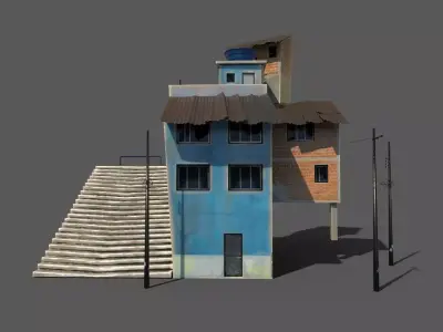 House 05 Low-poly 3D model