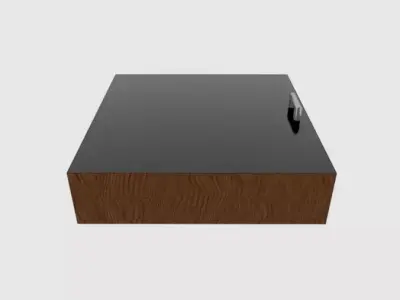 Wooden Drawer 3D model