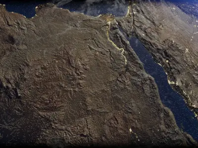 earth from space 3D model