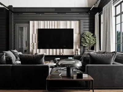 LivingRoom interior scene 3D model purchase