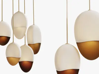 Pilule pendant light Jeremy Maxwell Wintrebert 3D model