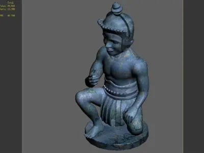 Magic Palace - Religion - Buddha statue 004 3D model