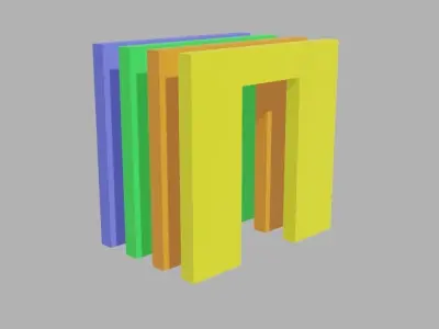 Buildings constructor prototyping pack for UE4 Free low-poly 3D model