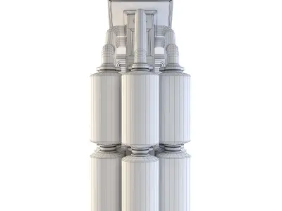 Space Station Wall 6 3D model