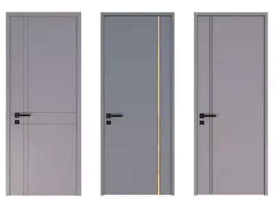 interior door 3D model 6