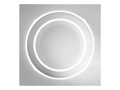 Modern GKL ceiling with lighting 3D model