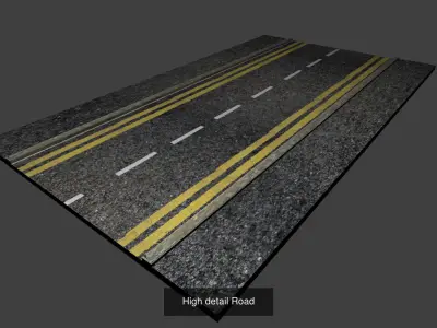 london low poly assests Collection 7 models 3D Model Pack