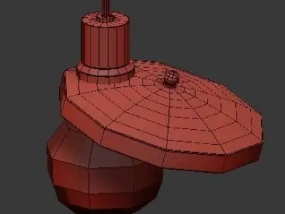 Raw P lamp hanging 3D model
