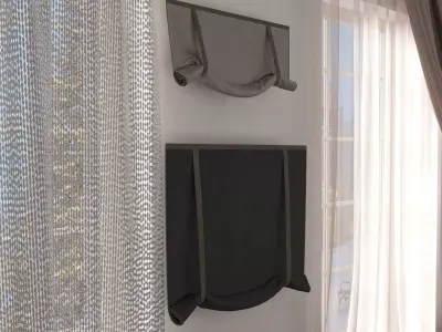 Curtain set - 17 3D models Free 3D model