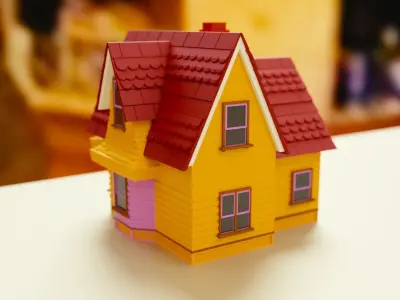 Up house Low-poly 3D model