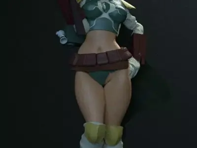 BobafetGirl boba fett 3D model
