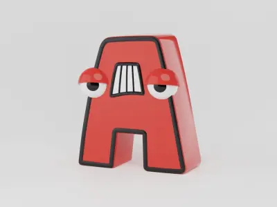 Alphabet Lore A 3D model