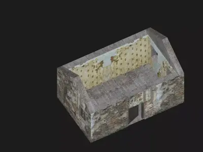 old house PBR Low-poly 3D model
