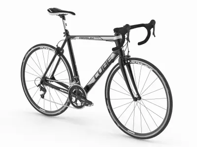  Cube Aerium Pro Road Bicycle Rigged for Cinema 4D 