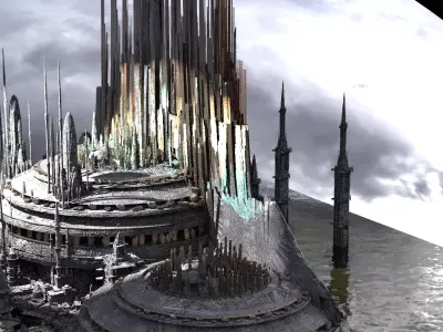 World Elite cityscape 2 Kitbash 3D model