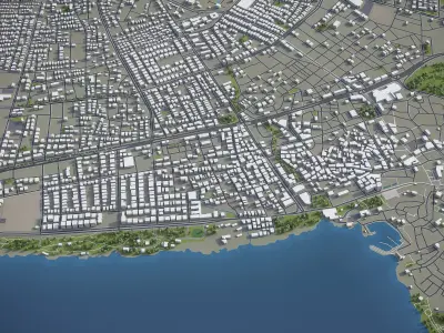 Antalya - City 3D Model Low-poly 3D model