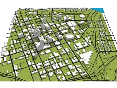Downtown Tulsa Oklahoma 3D model