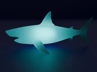 Indirect lighting for large marine creatures 3D model