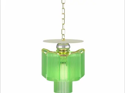 Chandelier glass pendant light 3D model