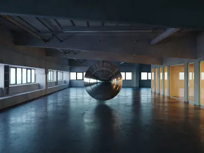 Industrial space 3ds Max Corona  11 3D model