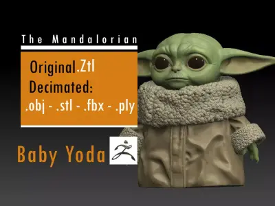 Baby Yoda - The Mandalorian -Star Wars 3D print model
