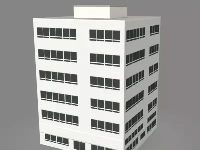 Building Pack Low poly 3D model