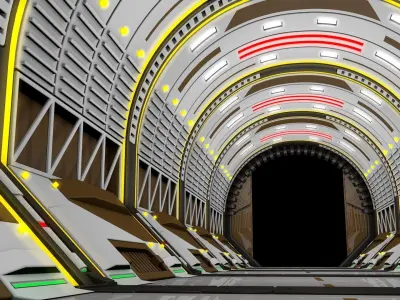 Scvi Fi Corridor 3D model