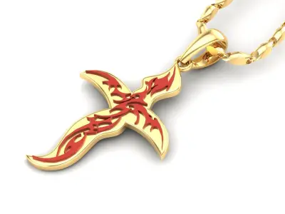 Light Gold Cross New Design  CP 6 3D print model