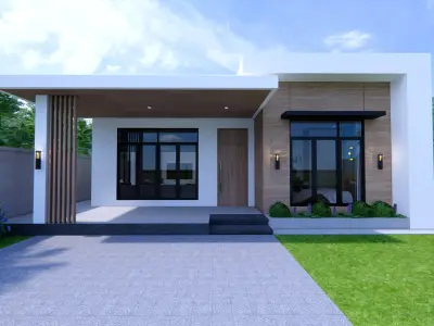 Modern House  3D model 7