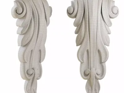 Decor vertical 001 3D model