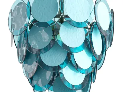 ONDA Chandelier by Romatti Low-poly 3D model