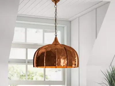 Dlyla Light Single Dome Pendant 3D model