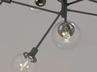 Sonneman Orb 10 Pendant Light 3D model