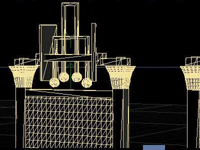 Poster Sign Display case City Element 3D model