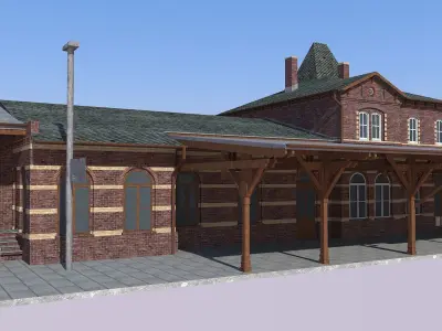 Bahnhof Putbus Putbus Railstation 3D model