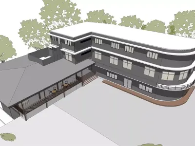 Old building renovation 3D model