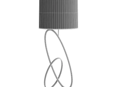 Black Table Lamp 3D model