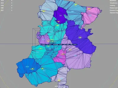 Sakarya  Marmara Region  Turkey map region geography political 3D model