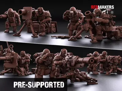 Shock Troops - Heavy Support Squad of the Imperial Force  3D print model