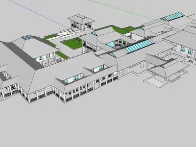 vacation spot-Resort-Fashion Leisure Hotel-0167 3D model