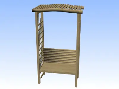 OUTDOOR FURNITURE 04 Low-poly 3D model