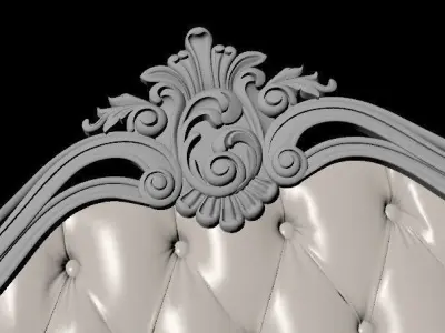 bed - footboard and headboard 3D model