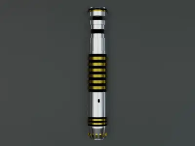 Scifi Star Wars Lightsaber Silver 3D model