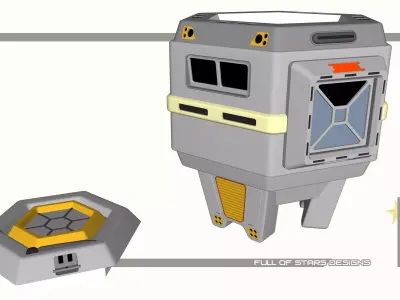 Star Trek - Intrepid type escape pod 3D print model